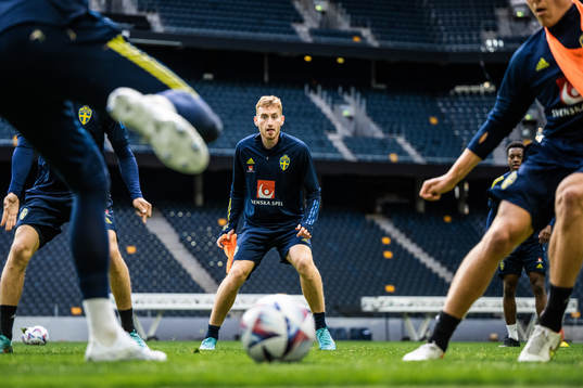 Dejan Kulusevski of the Swedish national football team