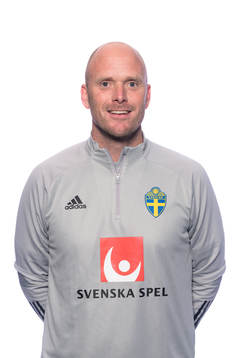 Physiotherapist Carl Persson of the Swedish national