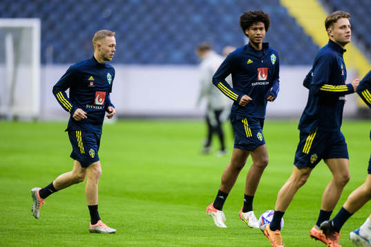 Joel Andersson and Jens Cajuste of the Swedish national