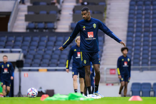 Alexander Isak of the Swedish national football team