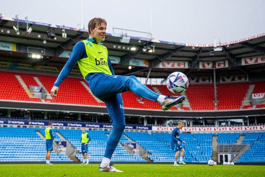 Jens Petter Hauge of the Norwegian national football team