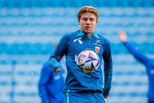 Jens Petter Hauge of the Norwegian national football team