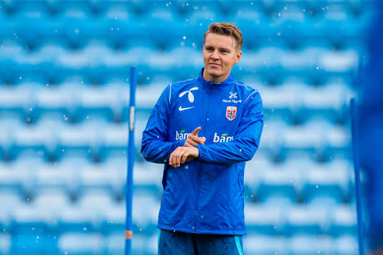 Martin Ødegaard of the Norwegian national football team