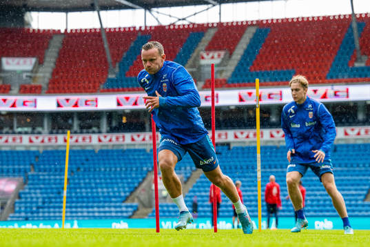 Marius Lode of the Norwegian national football team