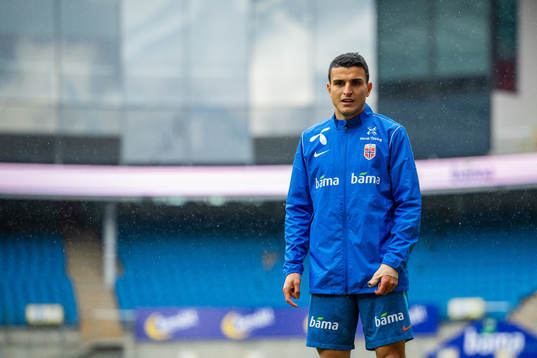 Mohamed Elyounoussi of the Norwegian national football team
