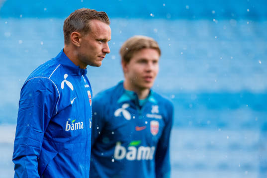 Marius Lode of the Norwegian national football team