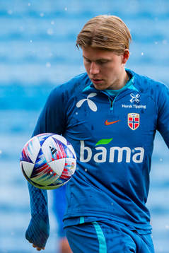Jens Petter Hauge of the Norwegian national football team