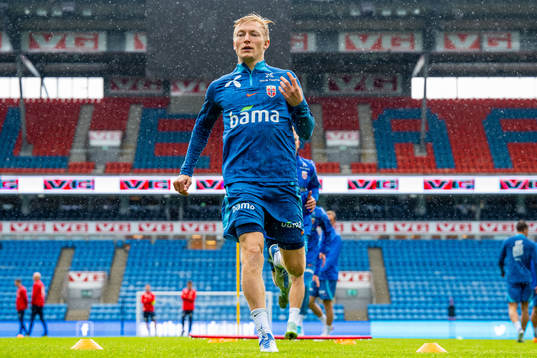 Birger Meling of the Norwegian national football team