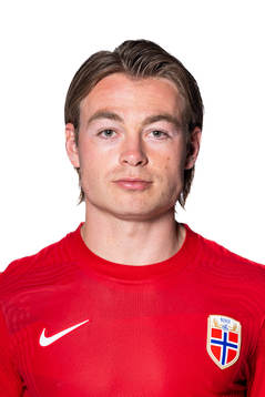 Patrick Berg of the Norwegian national football team poses