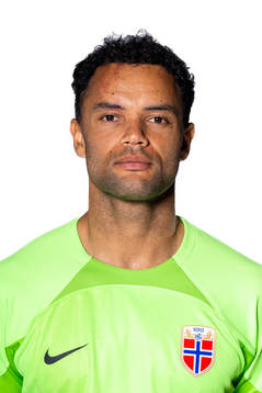Goalkeeper Sten Grytebust of the Norwegian national