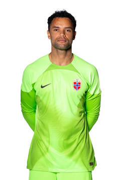 Goalkeeper Sten Grytebust of the Norwegian national