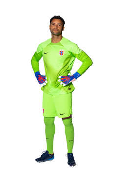 Goalkeeper Sten Grytebust of the Norwegian national