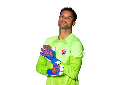 Goalkeeper Sten Grytebust of the Norwegian national