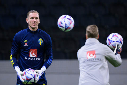 Goalkeeper Robin Olsen of the Swedish national football team