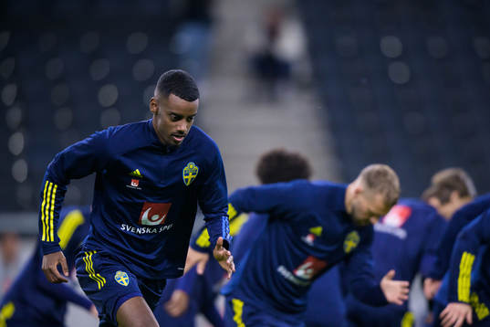 Alexander Isak of the Swedish national football team