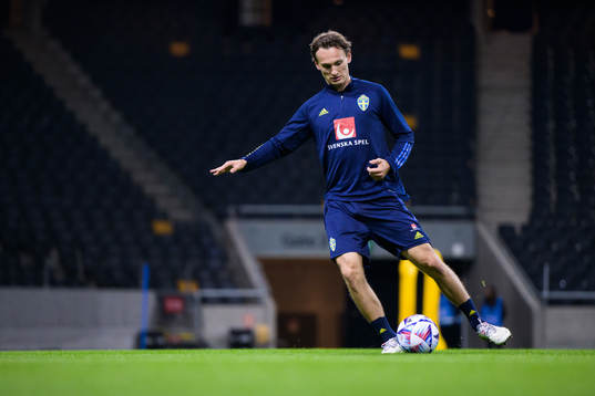 Hjalmar Ekdal of the Swedish national football team