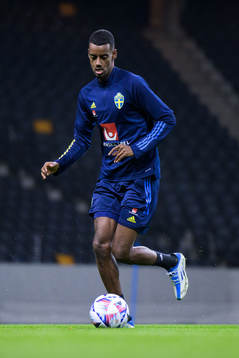 Alexander Isak of the Swedish national football team