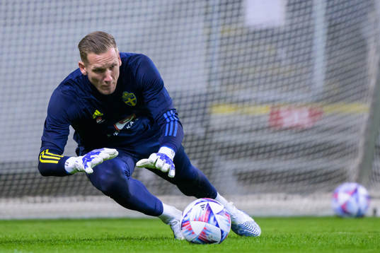 Goalkeeper Robin Olsen of the Swedish national football team