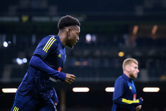 Anthony Elanga of the Swedish national football team
