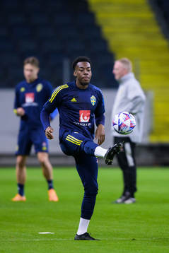 Anthony Elanga of the Swedish national football team