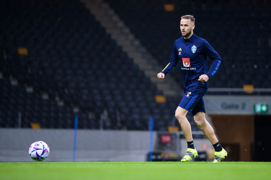 Alexander Milosevic of the Swedish national football team