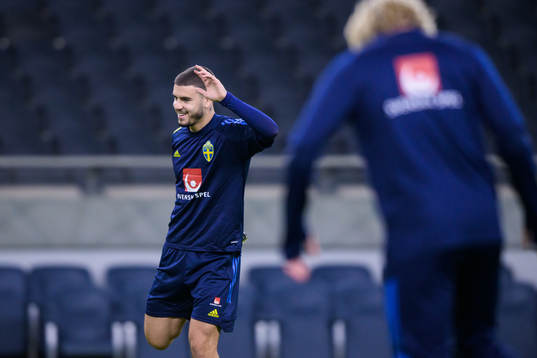 Edvin Kurtulus of the Swedish national football team