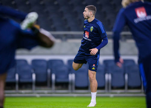 Edvin Kurtulus of the Swedish national football team