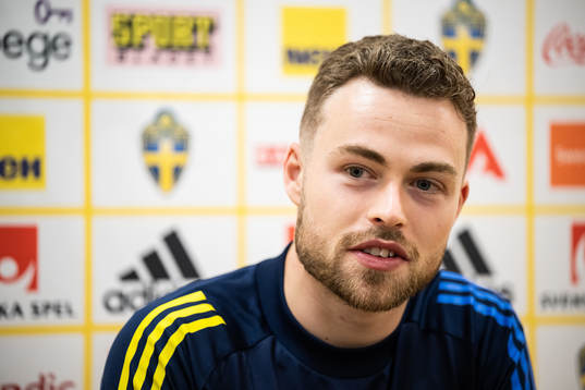Gabriel Gudmundsson of the Swedish national football team