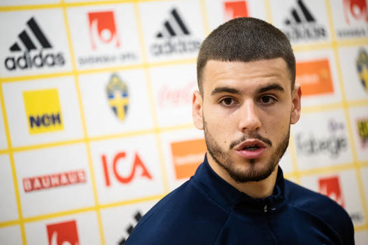 Edvin Kurtulus of the Swedish national football team
