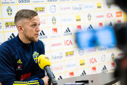 Jesper Karlsson of the Swedish national football team