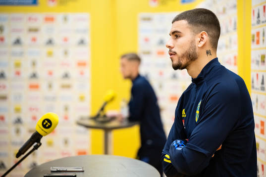 Edvin Kurtulus of the Swedish national football team