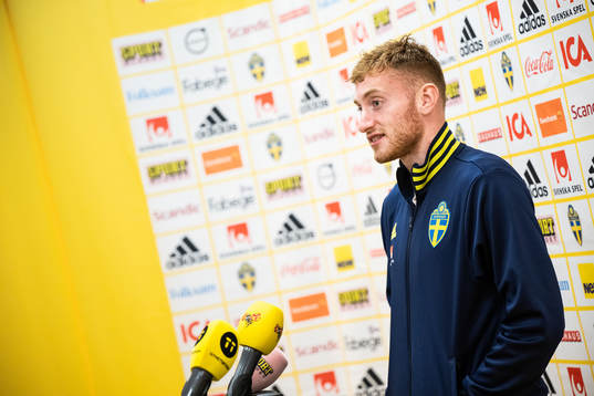 Dejan Kulusevski of the Swedish national football team