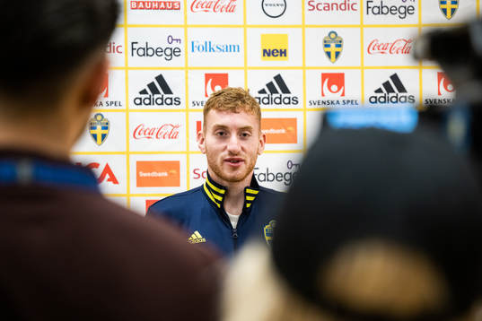 Dejan Kulusevski of the Swedish national football team