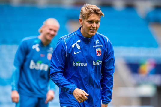 Martin Ødegaard of the Norwegian national football team