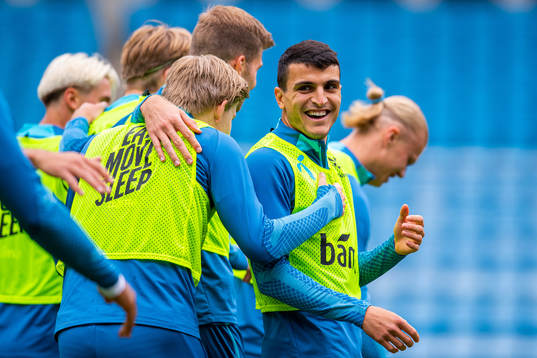Mohamed Elyounoussi of the Norwegian national football team