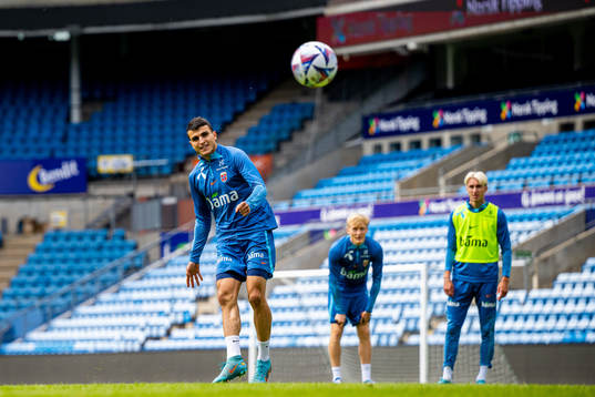 Mohamed Elyounoussi of the Norwegian national football team