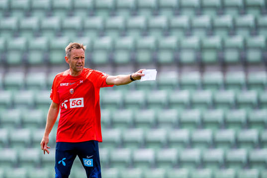 Martin Sjögren, head coach of the Norwegian women's