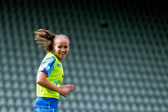 Guro Reiten of the Norwegian women's national football team