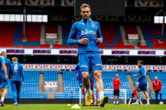 Brede Moe of the Norwegian national football team