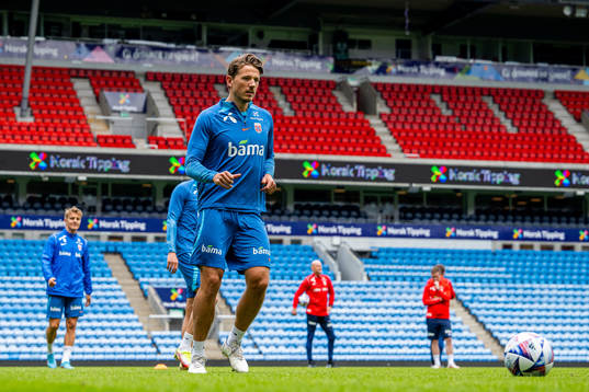 Sander Berge of the Norwegian national football team