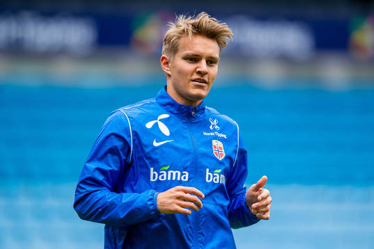 Martin Ødegaard of the Norwegian national football team