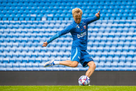 Birger Meling of the Norwegian national football team