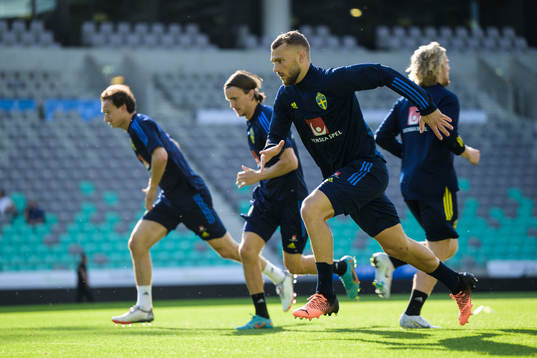 Jesper Karlström of the Swedish national football team