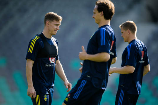 Emil Krafth of the Swedish national football team