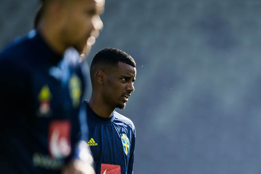 Alexander Isak of the Swedish national football team