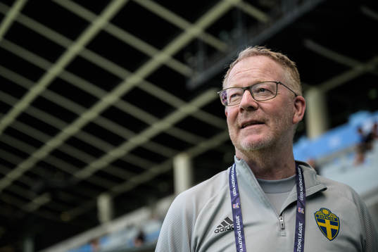 Scout Lasse Jacobsson of the Swedish national football team
