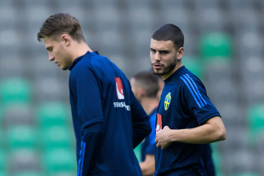 Mattias Svanberg and Edvin Kurtulus of the Swedish national