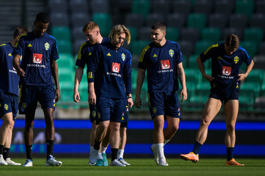 Alexander Isak, Dejan Kulusevski, Emil Forsberg, Edvin