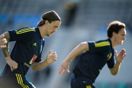 Kristoffer Olsson of the Swedish national football team