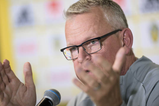 Head coach Janne Andersson of the Swedish national football